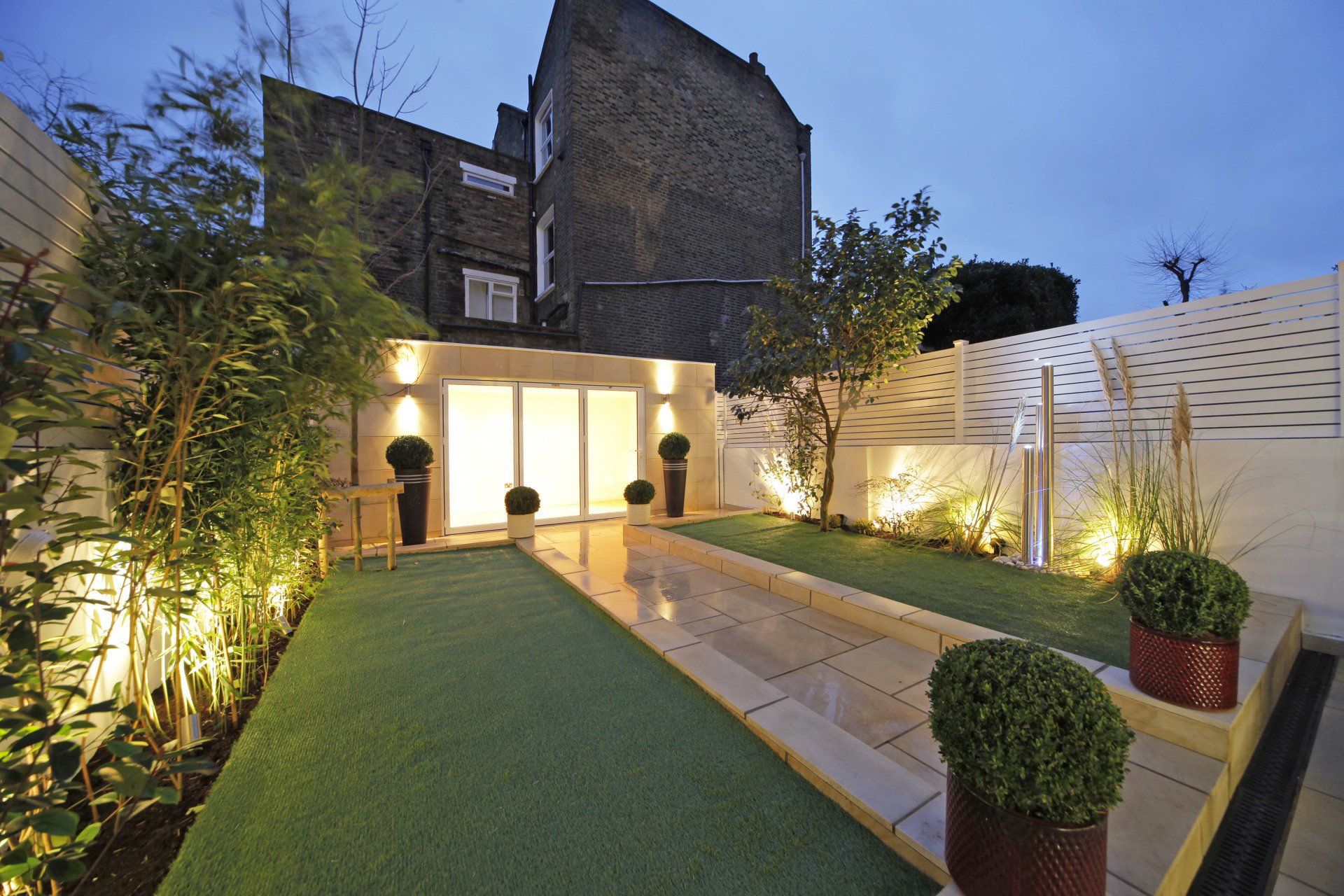 Georgian Fulham house interior design garden exterior