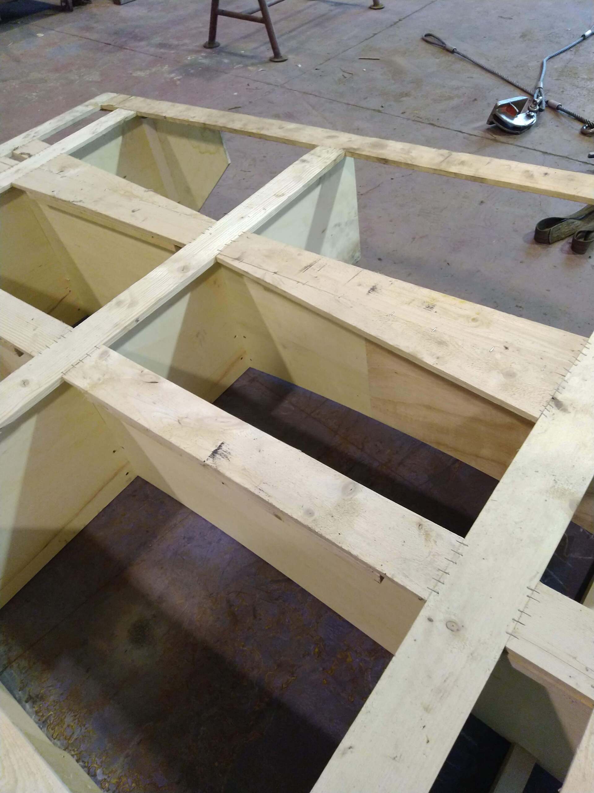 costruzione simulacro legno