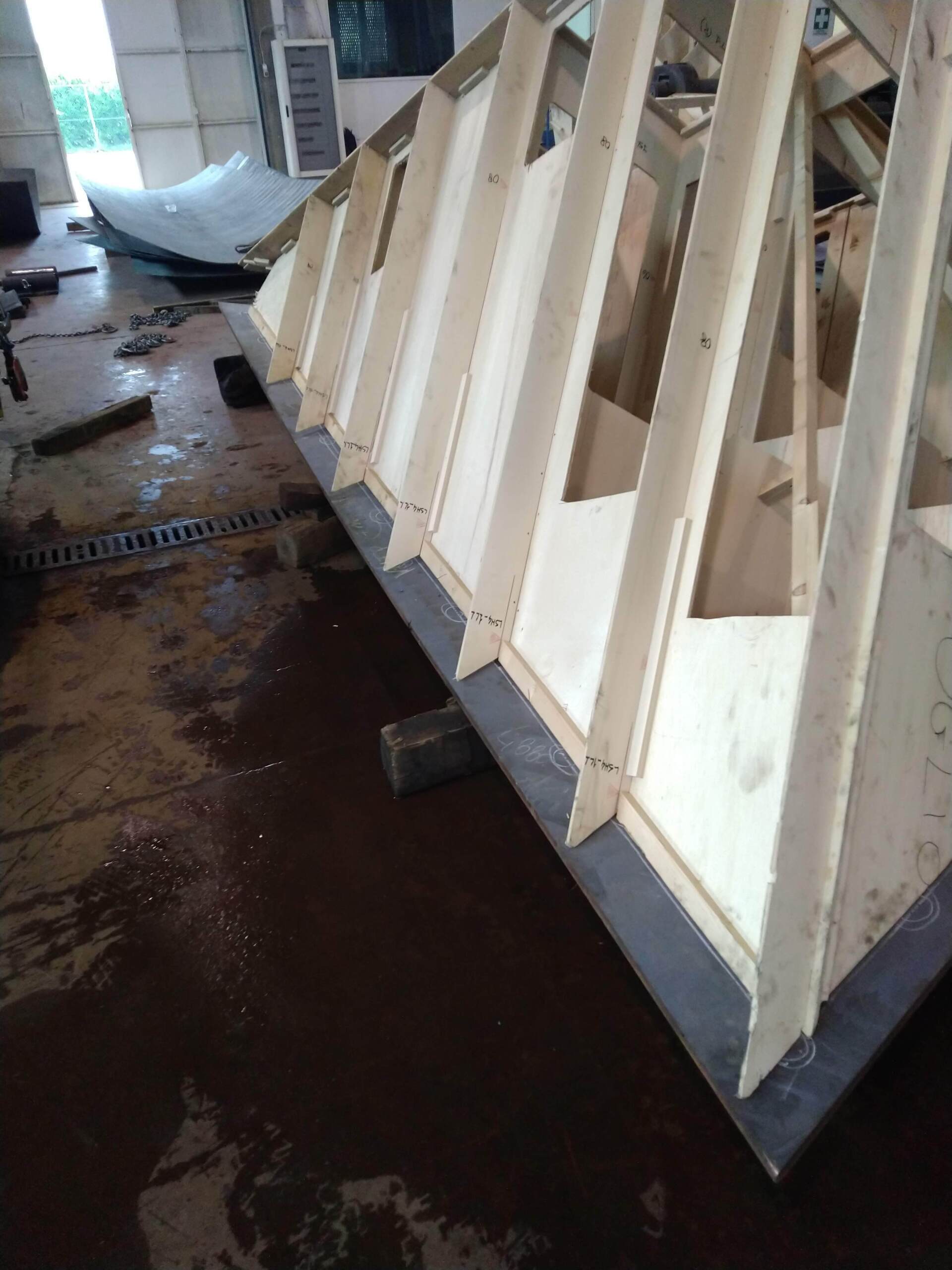 costruzione simulacro legno per nave