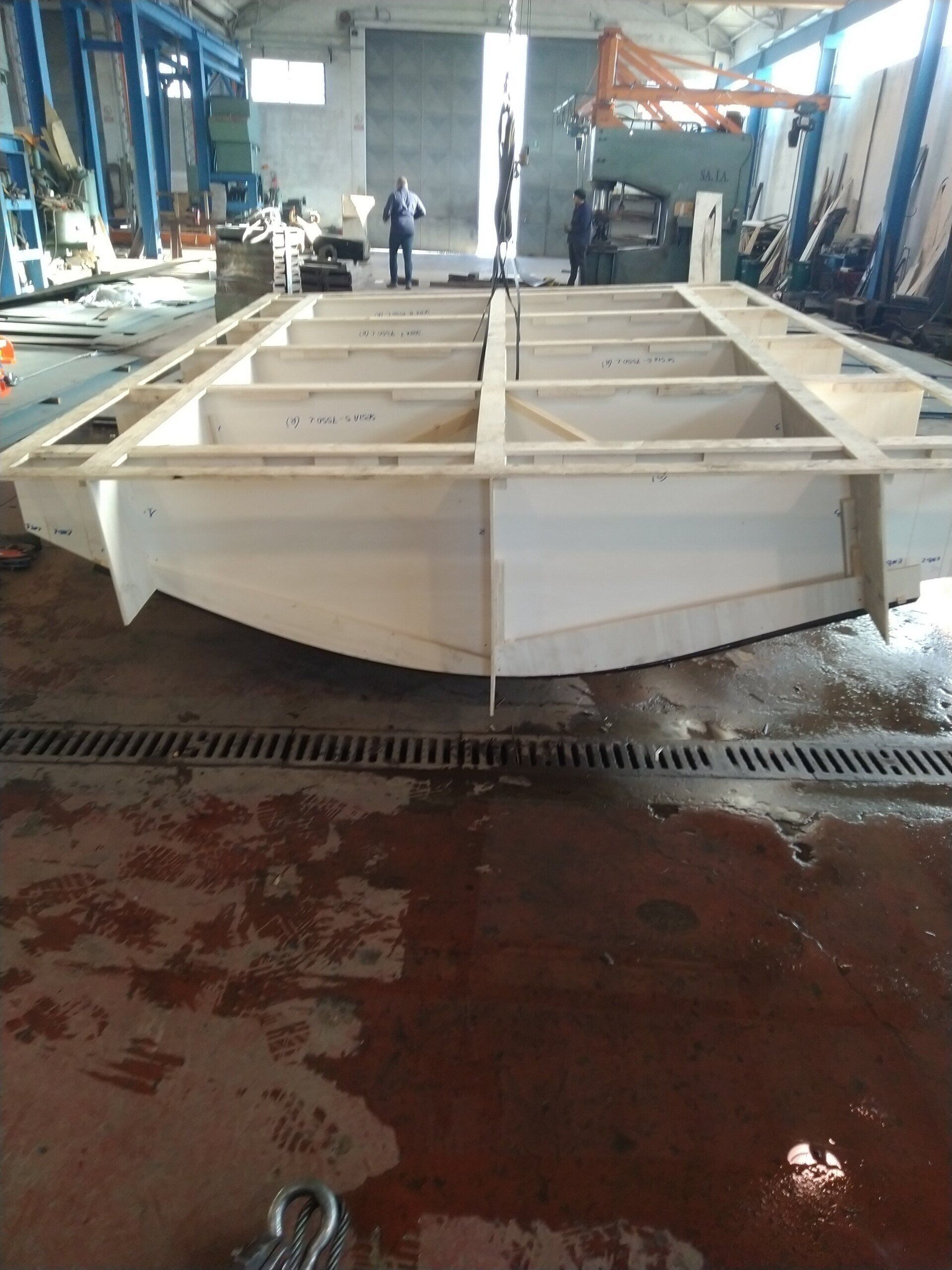 costruzione gabbia legno nave