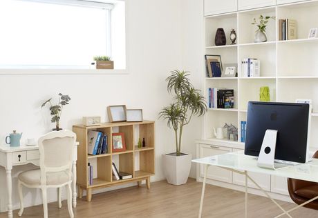 tidy workspace corner