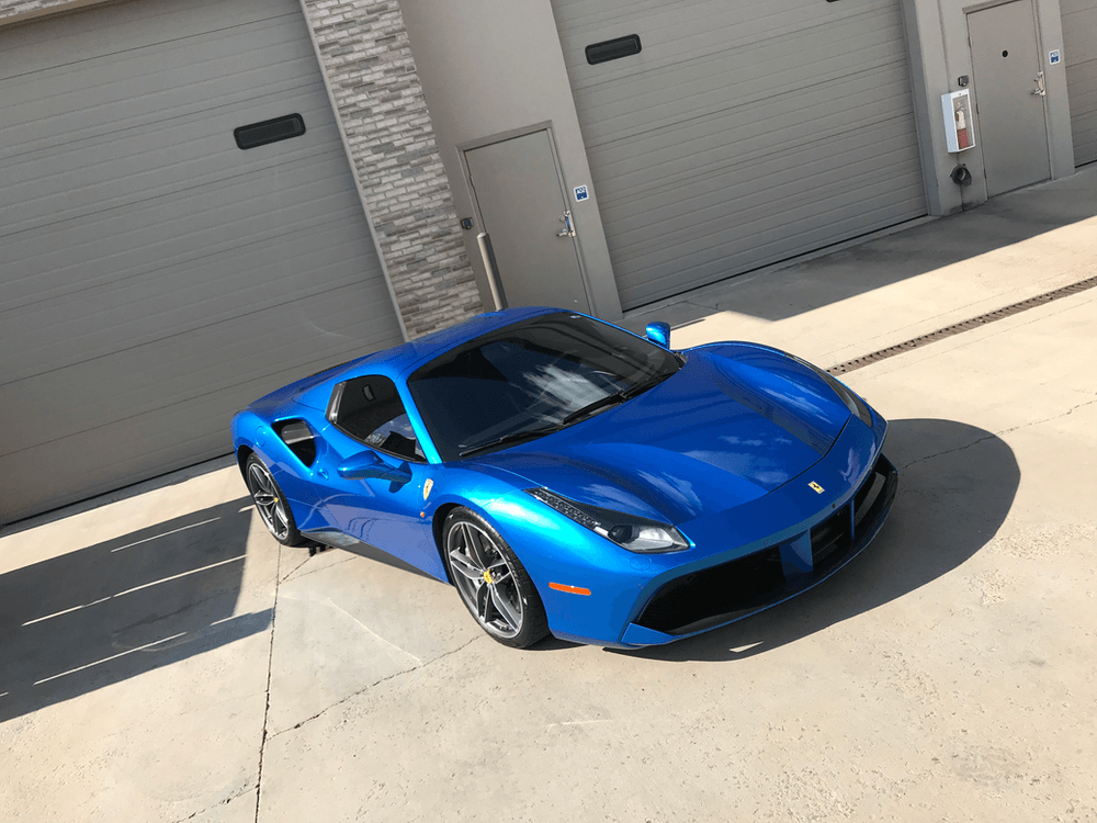 2018 Ferrari 488 Spider in for Gyeon Ceramic Coatings