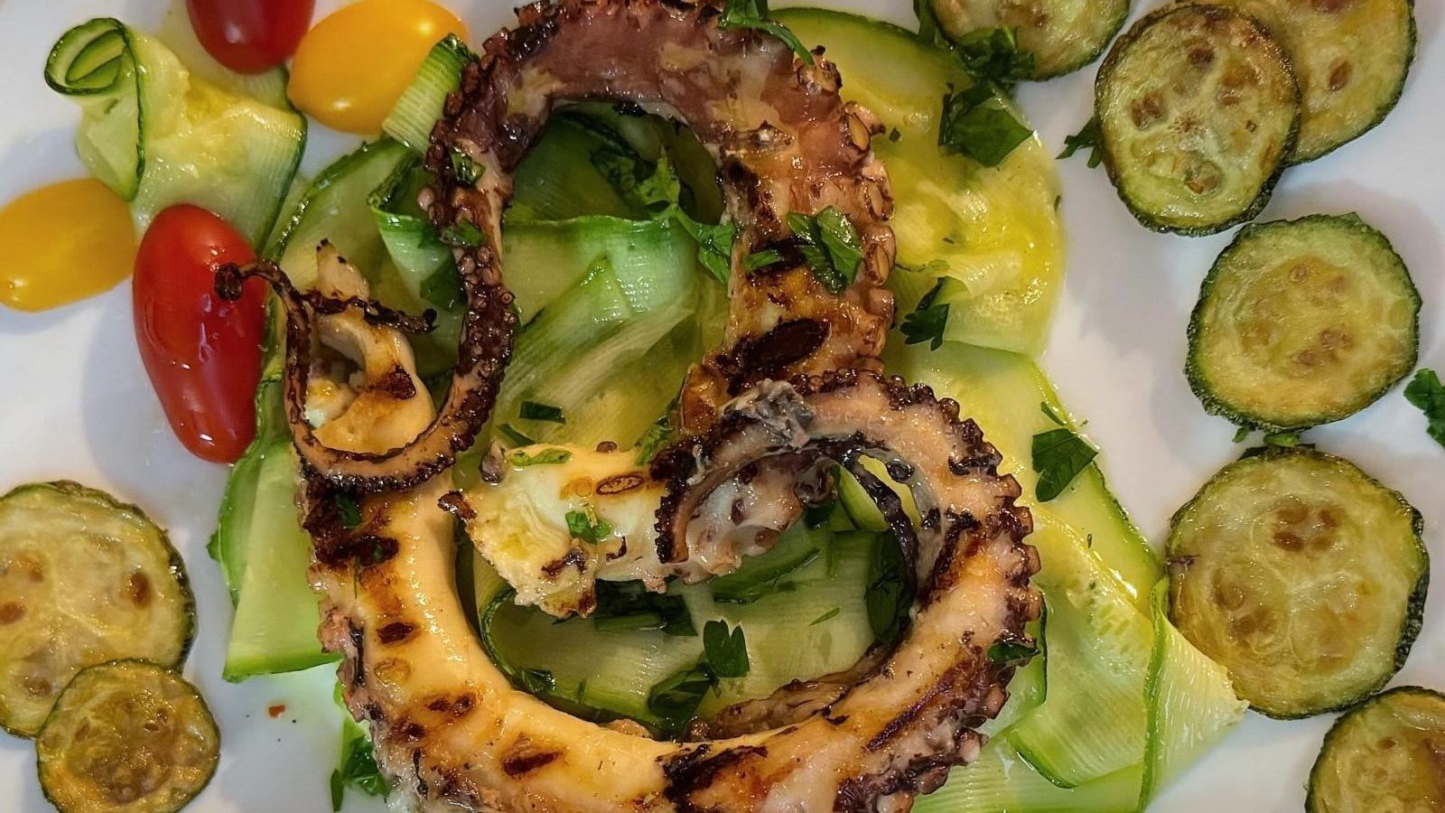 Piatto di polpo nel nostro ristorante a Otricoli: La Terrazza Bistrot