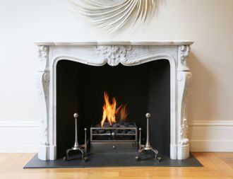Fireplace in the house