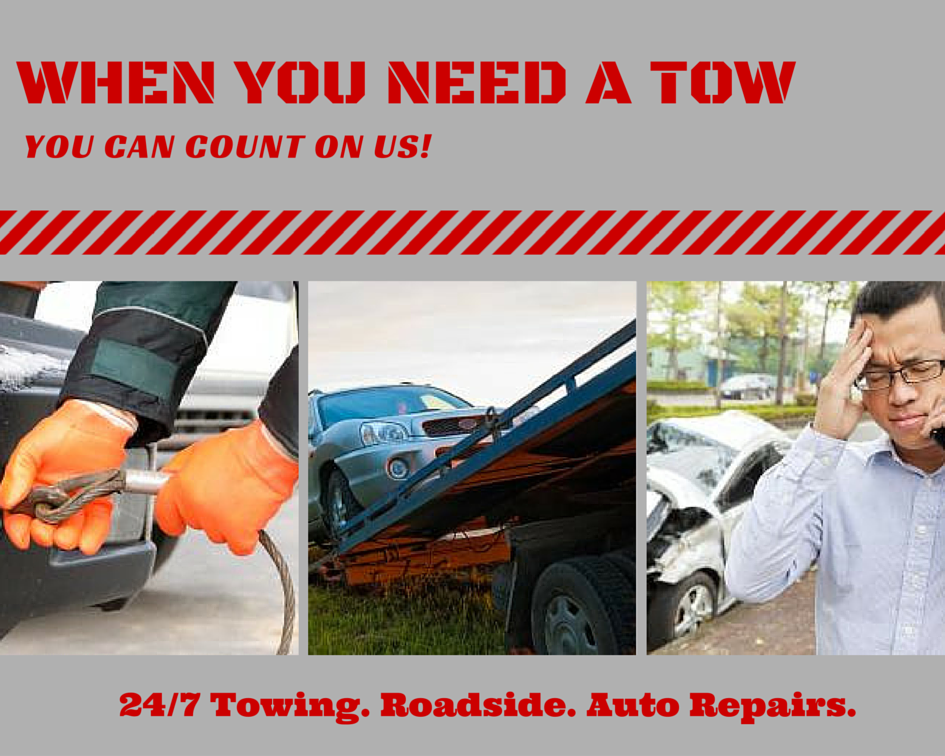 When You Need A Tow, You Can Count On us!