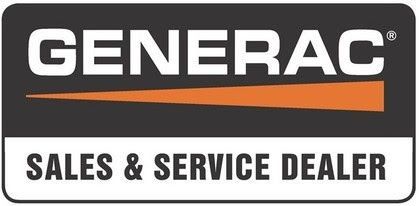 A generator sales and service dealer logo on a white background.