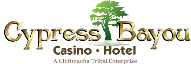 The logo for cypress bayou casino hotel a chitimacha tribal enterprise