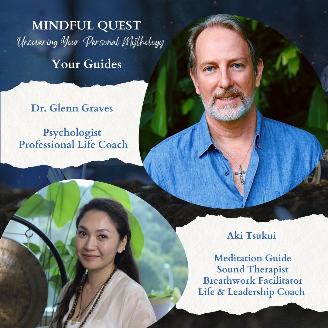 A man and a woman are on a poster for mindful quest