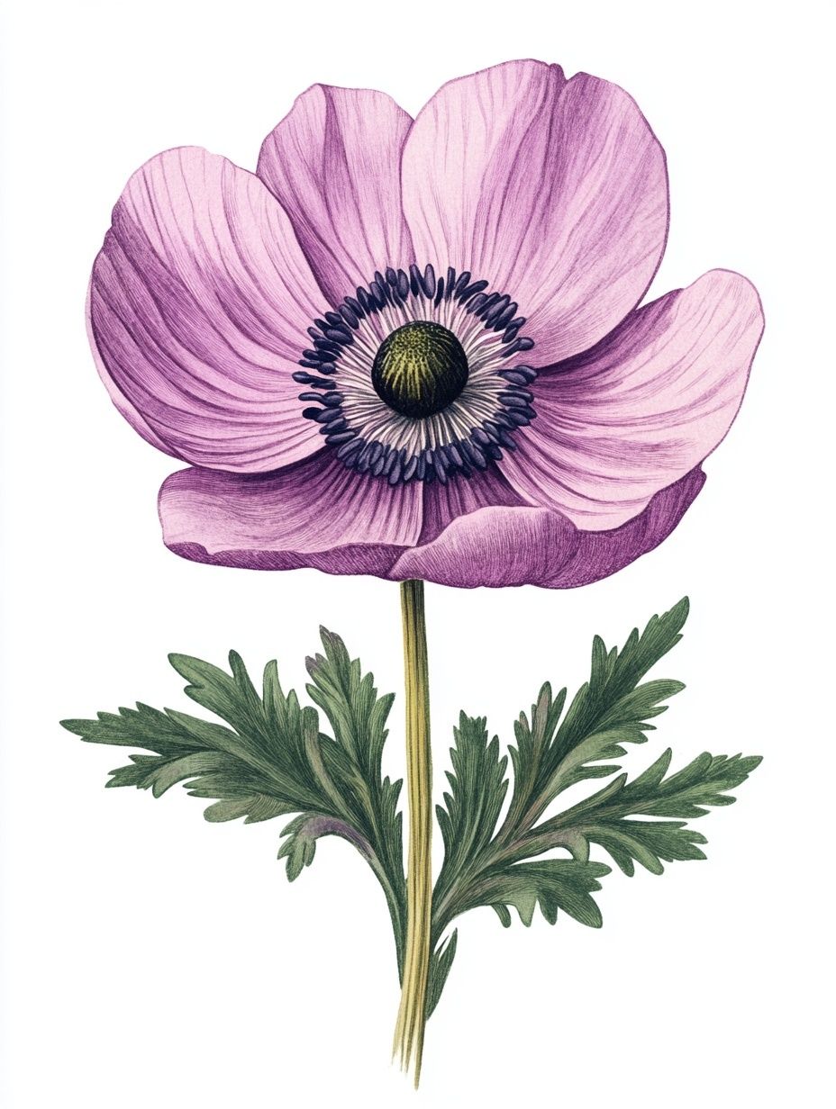 purple anemone