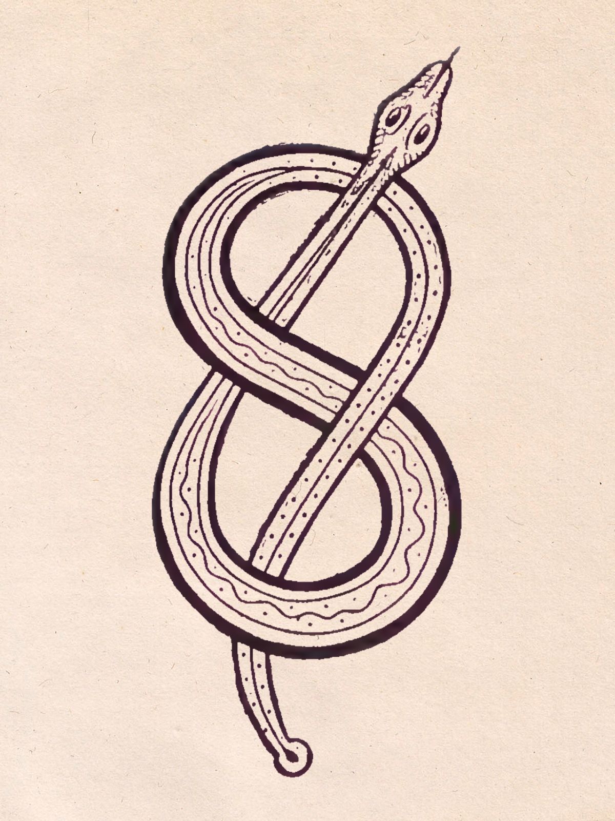 snake figure of 8 knot symbol gaelic