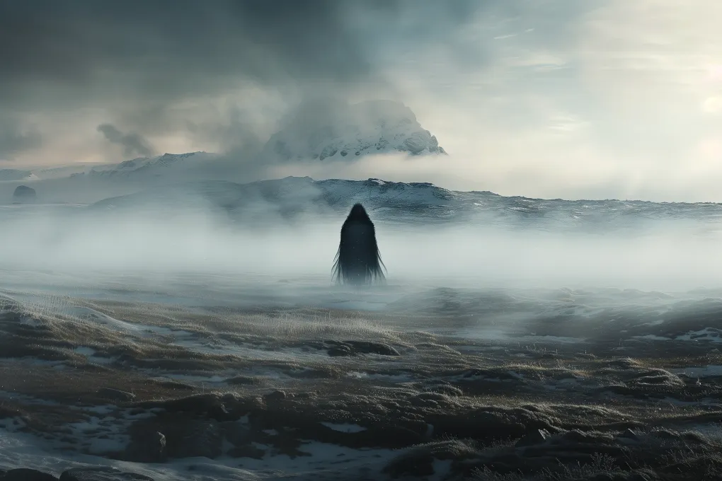 a mysterious spirit roams the arctic wilderness of Greenland