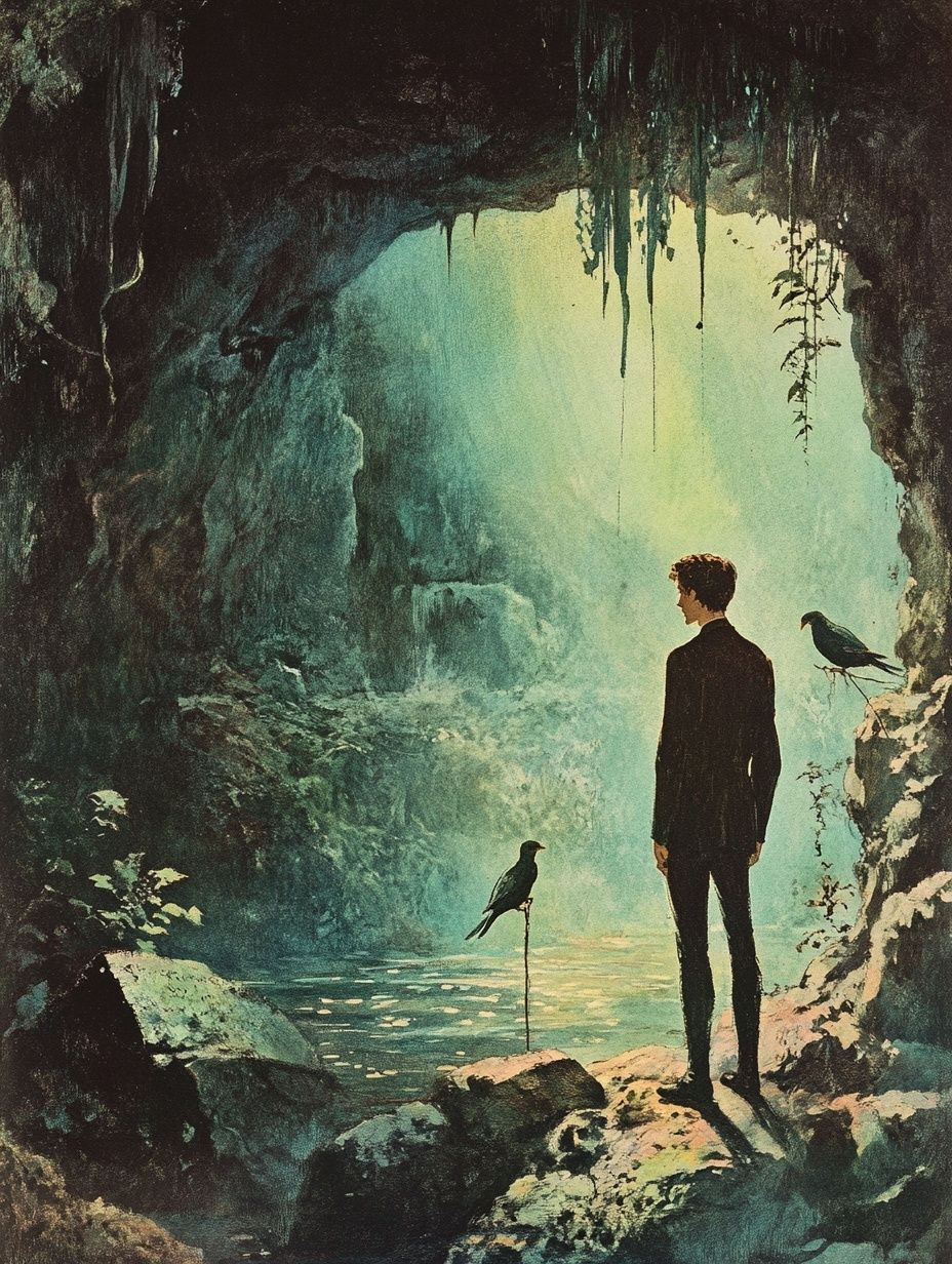 boy, songbird, underground spring