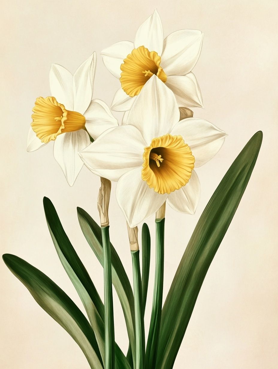narcissus or daffodil plant