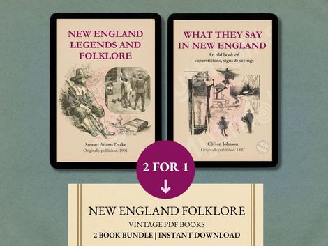 vintage books on tablet