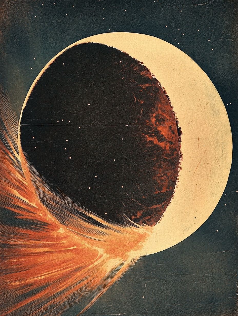 the moon blocks the sun in a solar eclipse