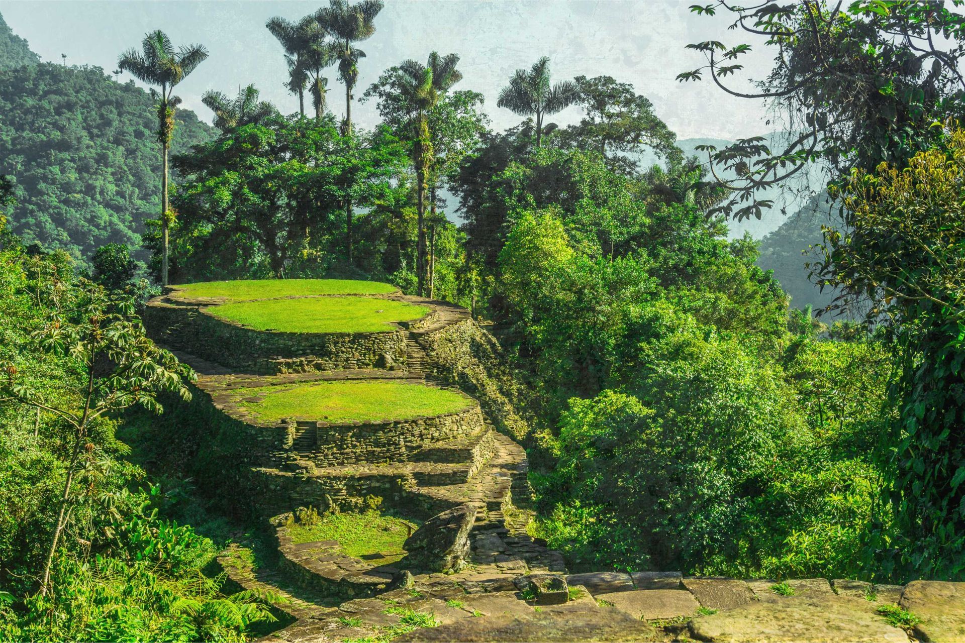 ancient green mountain city, ciudad perdida colombia