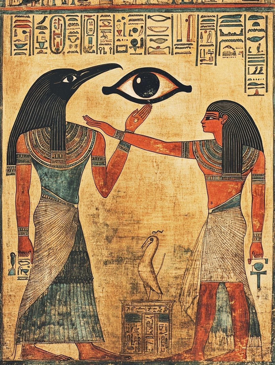 Thoth, eye of Horus myth