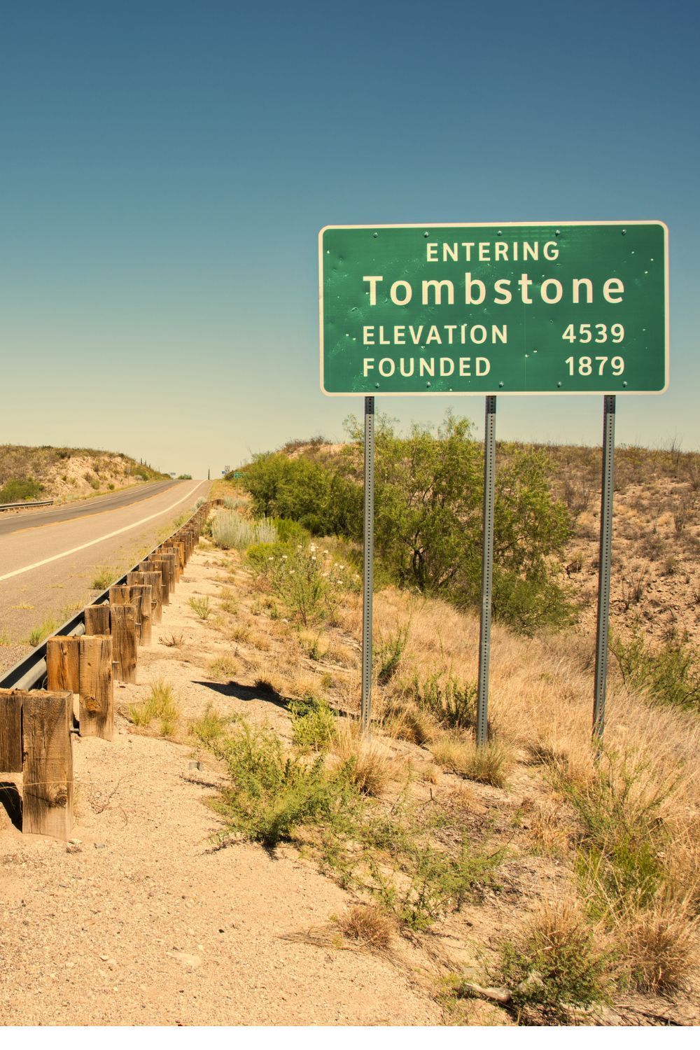entering Tombstone sign Arizona