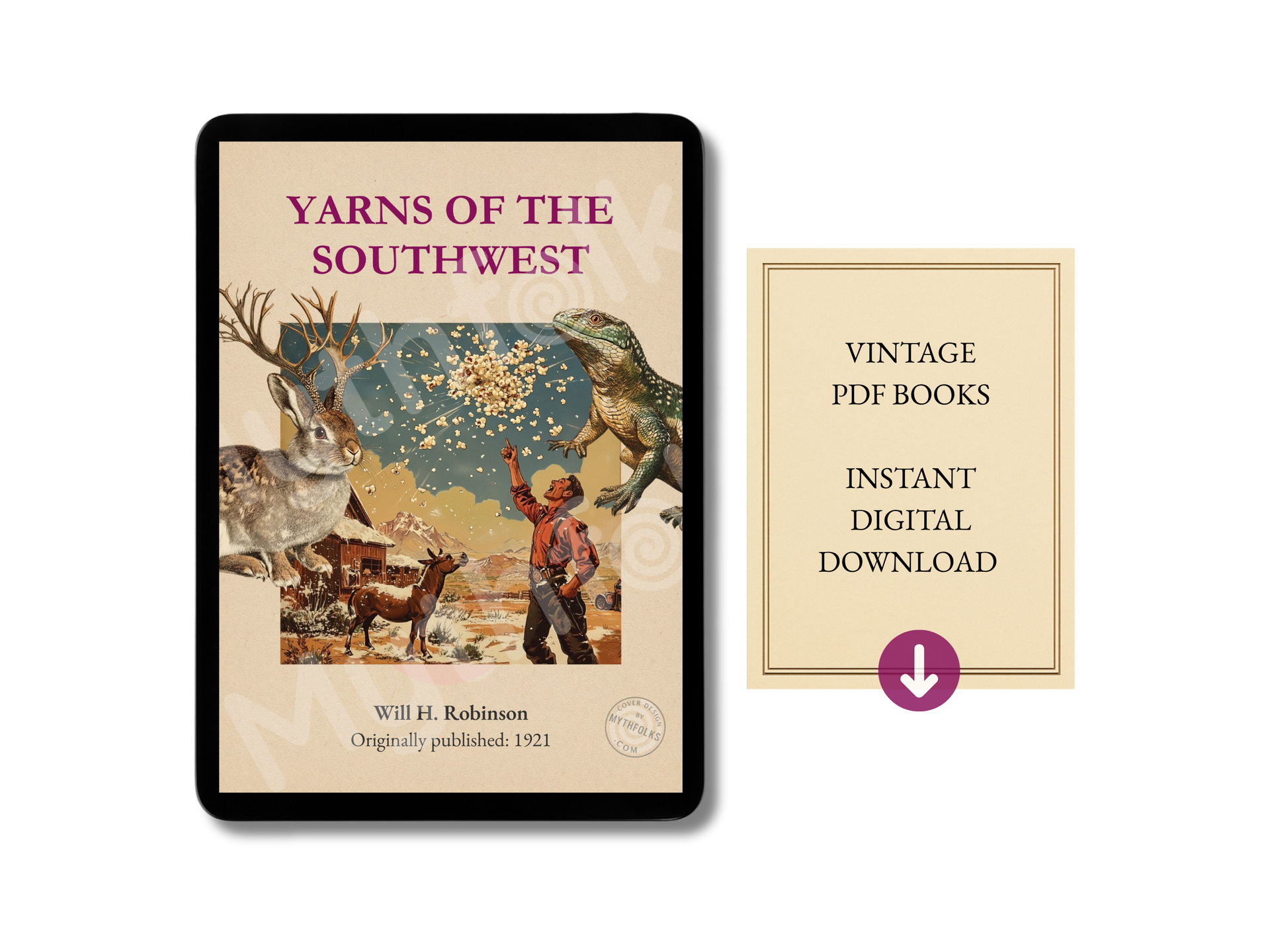vintage style image showing old books on a tablet