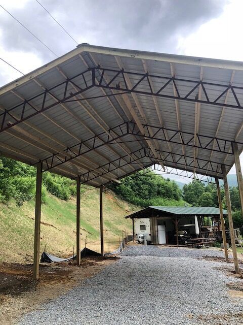 Open-style Metal Roof ─ Canton, North Carolina ─ Shane Willis Construction