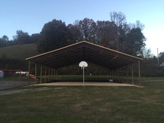 Covered Court ─ Canton, North Carolina ─ Shane Willis Construction