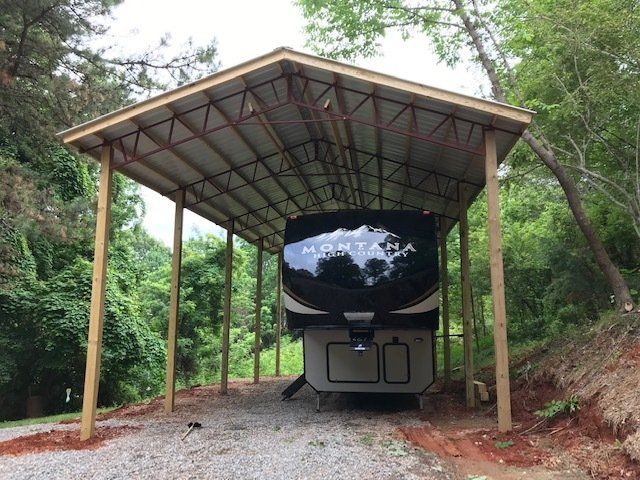 Open-style RV Storage ─ Canton, North Carolina ─ Shane Willis Construction