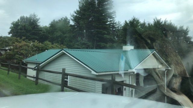 Green Metal Roof ─ Canton, North Carolina ─ Shane Willis Construction