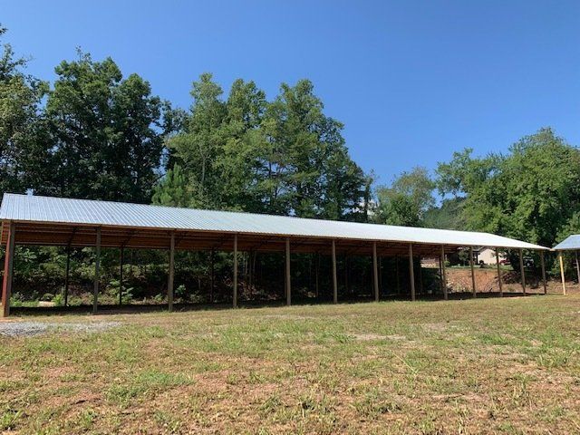 Wide Open-style Garage with Metal Roof ─ Canton, North Carolina ─ Shane Willis Construction