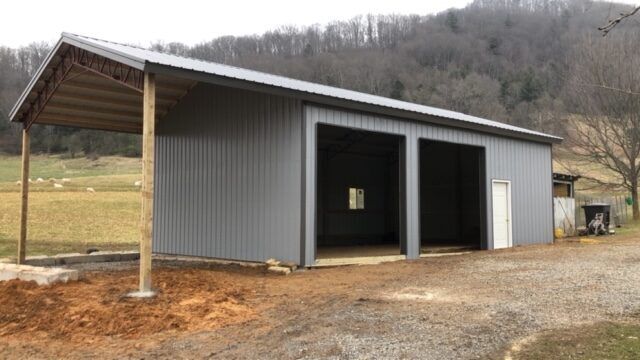 Two Door Garage with Open-style ─ Canton, North Carolina ─ Shane Willis Construction