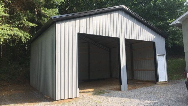 Double Door Big Garage ─ Canton, North Carolina ─ Shane Willis Construction