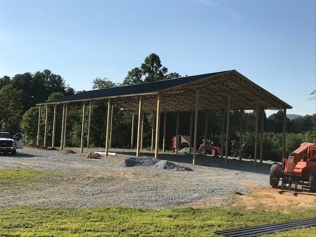 Constructing Open-style Garage ─ Canton, North Carolina ─ Shane Willis Construction