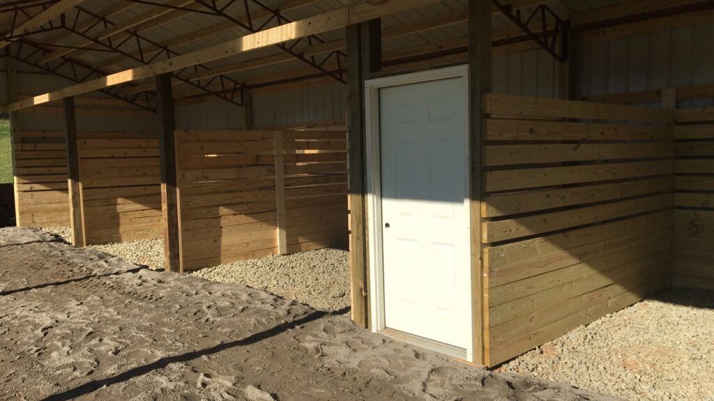 Garage with Metal Trusses ─ Canton, North Carolina ─ Shane Willis Construction