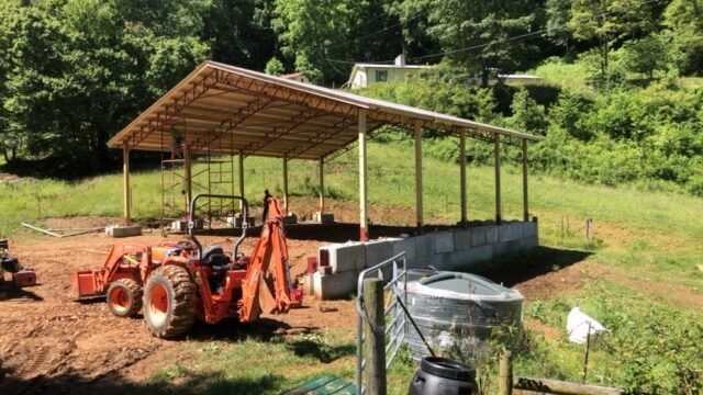 Farm Shelters Open-style ─ Canton, North Carolina ─ Shane Willis Construction