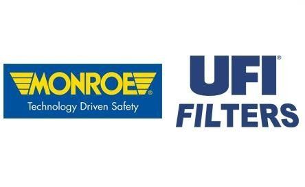Monroe e UFI Filters Loghi