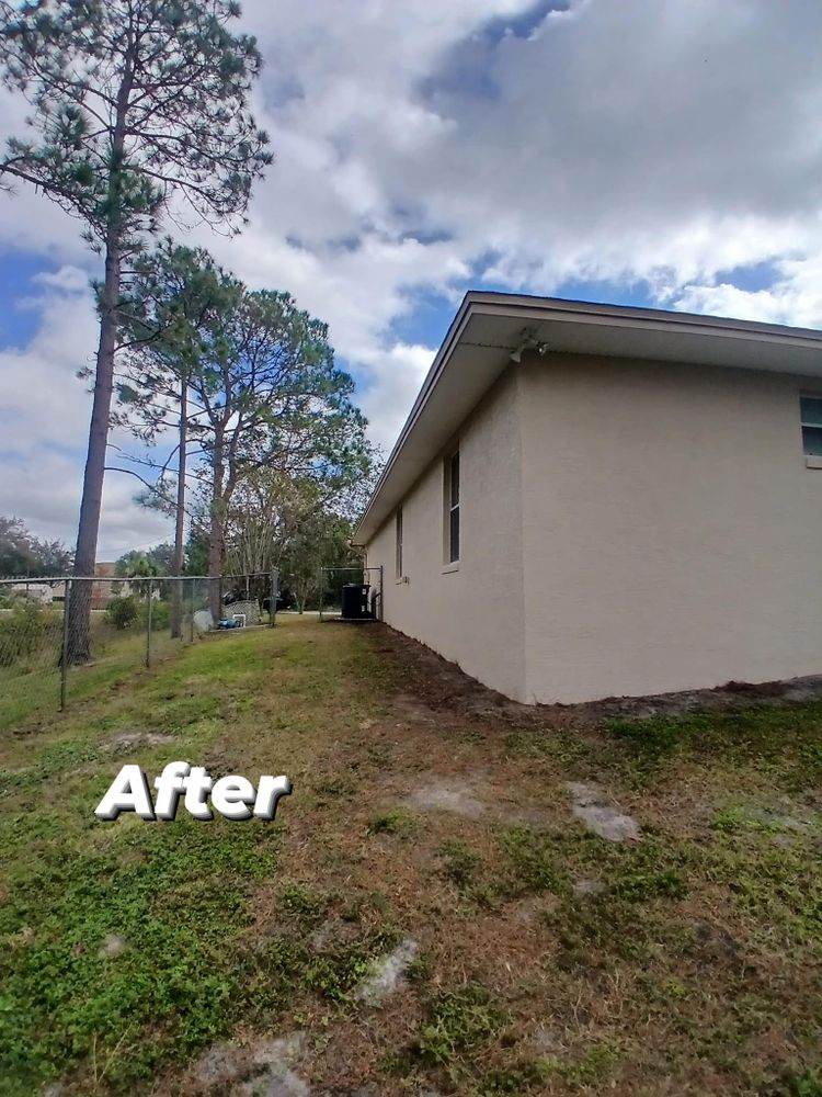A picture of a house after being painted.