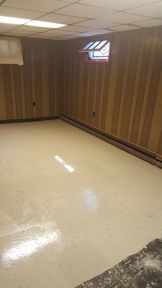 There is a window in the corner of the room