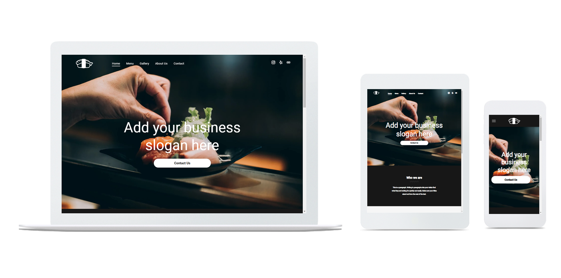 En man med skägg finns på hemsidan för en webbplats.