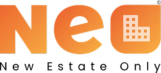 Un logo per un'azienda chiamata New Estate Only