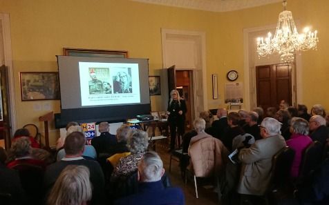 Melody speaking at Bentley Priory Museum