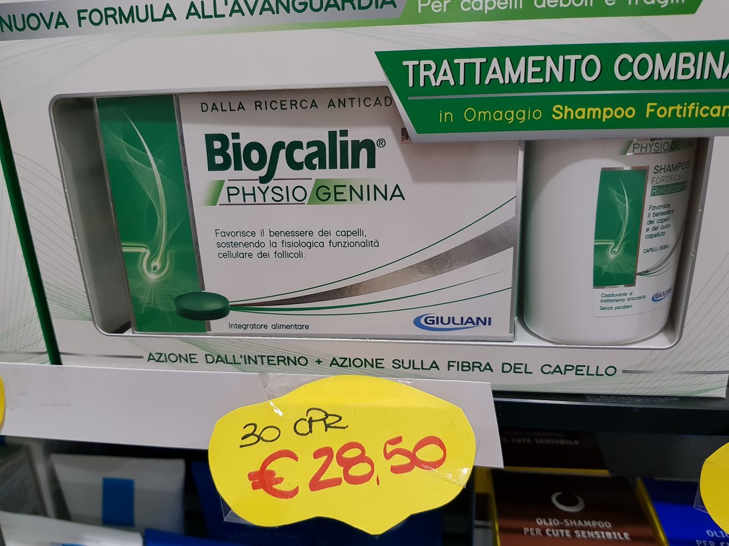 Pastiglie anticaduta Bioscalin