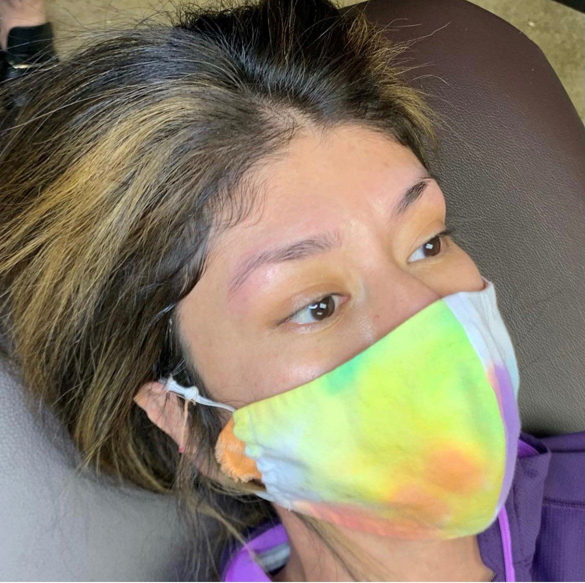 Before Eye Brows Session — Maryland Heights, MO — Thirteen Rose Tattoo