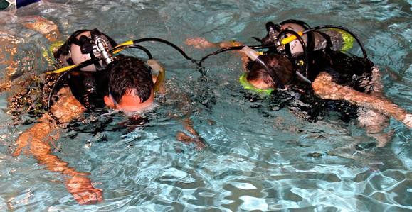 Scuba Divers On The Swimming Pool — South Ogden, UT — Adventure West Scuba