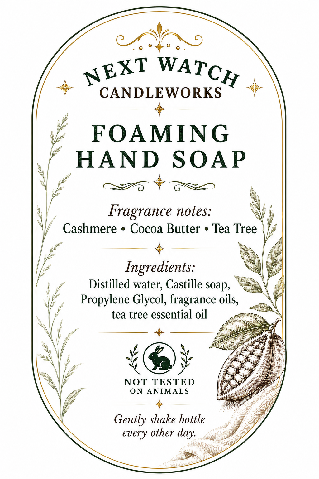 Foaming Hand Soap - The Back Forty inspired
