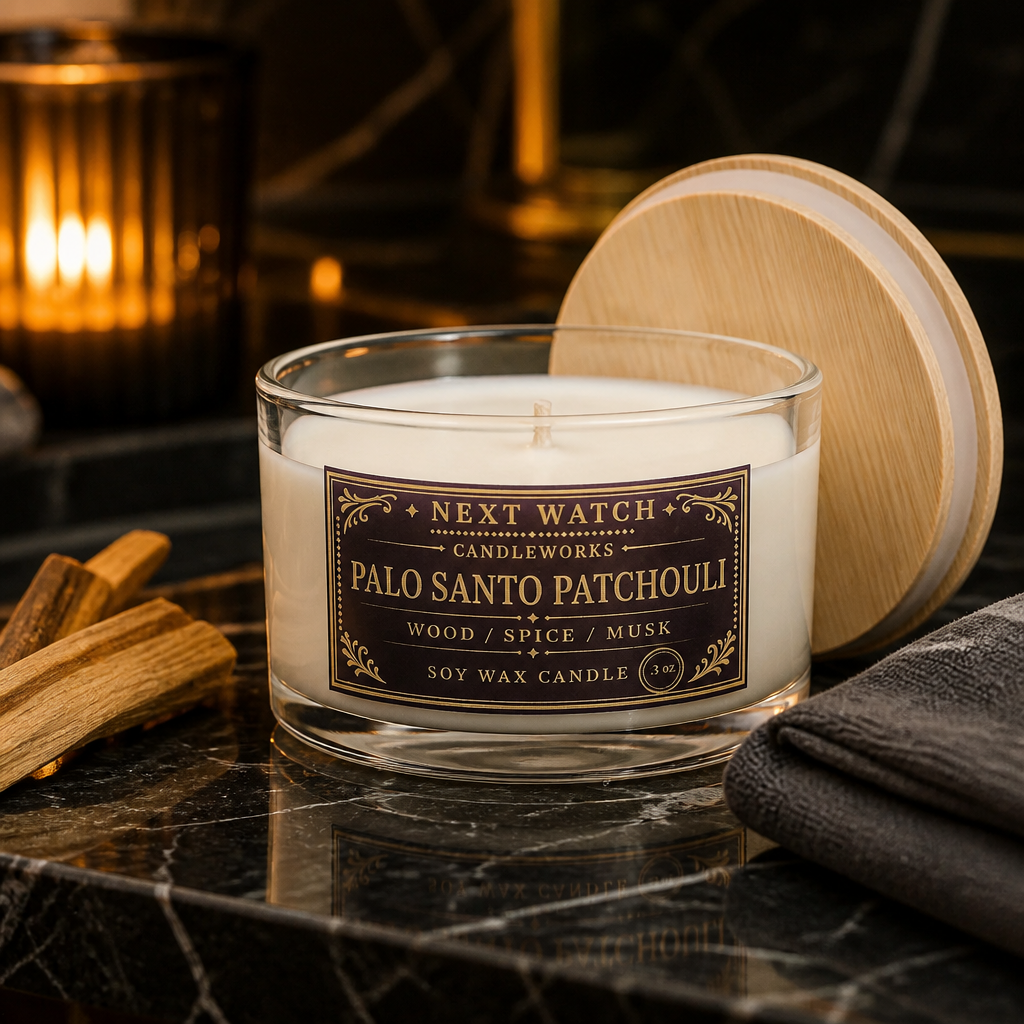 3 oz Palo Santo Patchouli Scented Candle