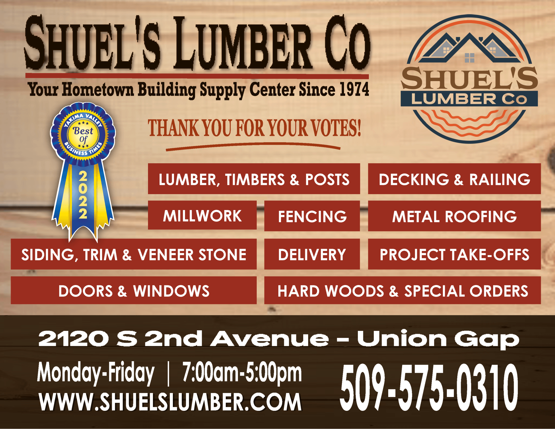 Building Materials Lumber Union Gap, WA Shuel’s Lumber Co.