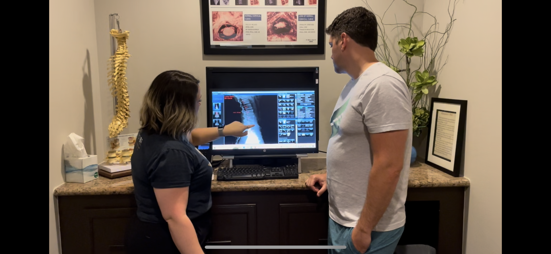 Woman Getting Customized Treatment Plan — Houston, TX — Discover Chiropractic & Wellness