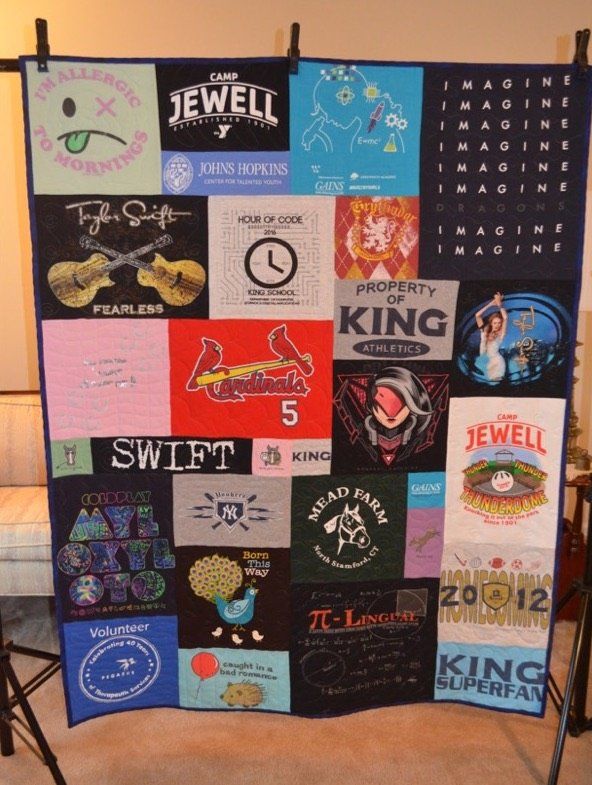 Beautiful T-Shirt Quilt Done Right