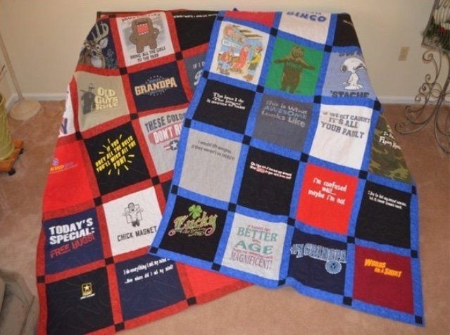 A T-shirt graduation quilt is an excellent way to save all the T-shirts collected during school that