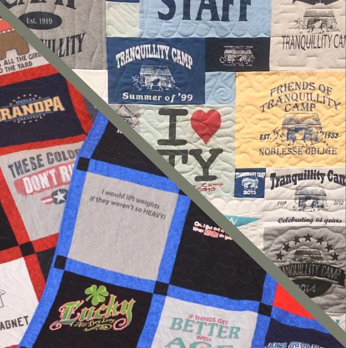 Mosaic and Checkerboard tee shirts