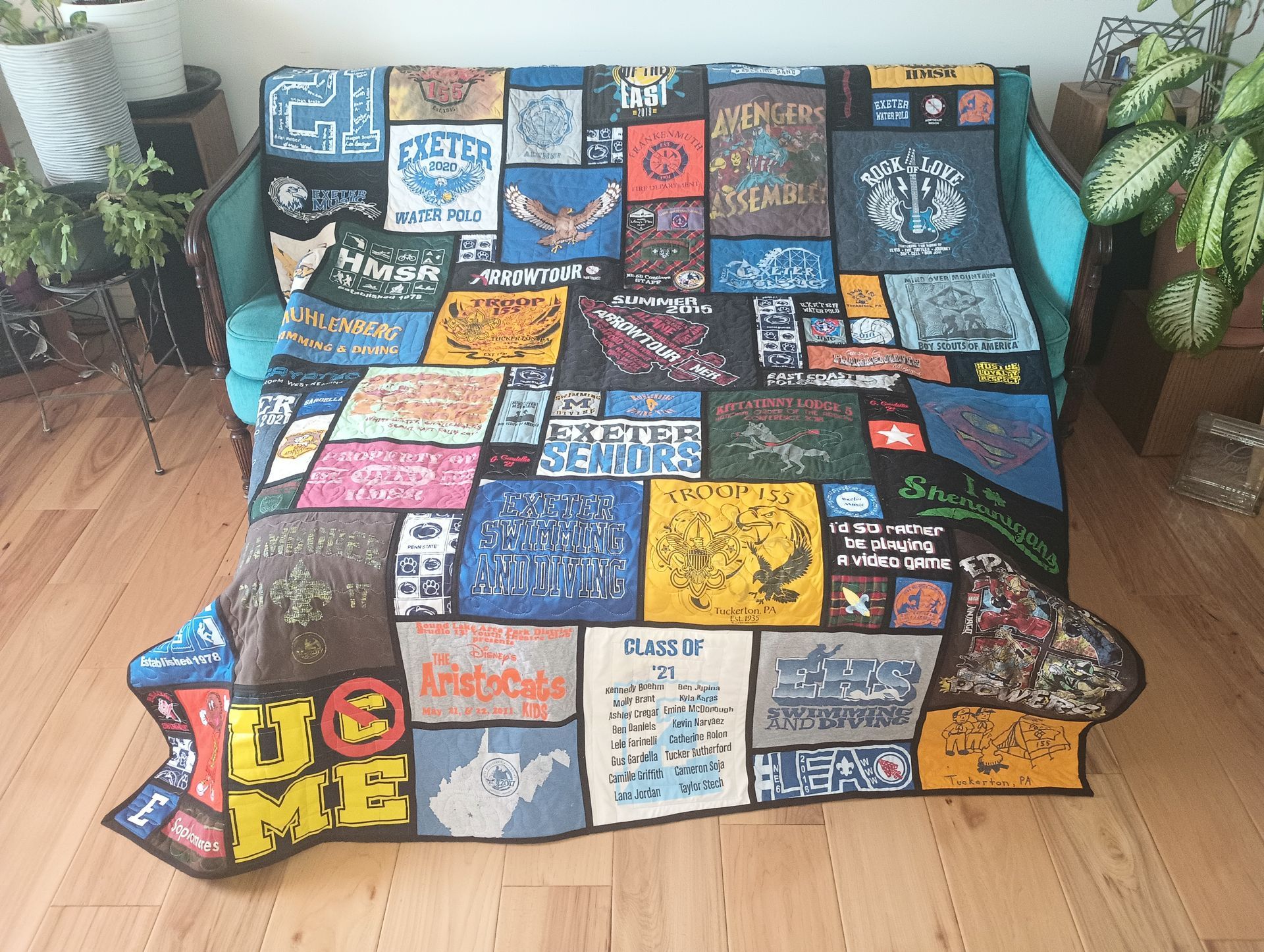 Stained Glass T-Shirt Quilts